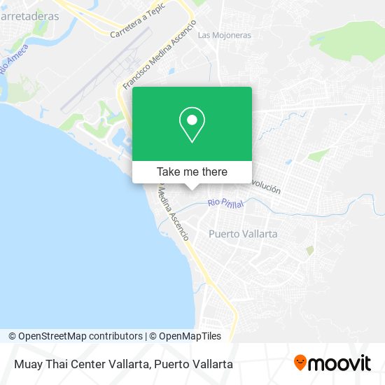 Muay Thai Center Vallarta map