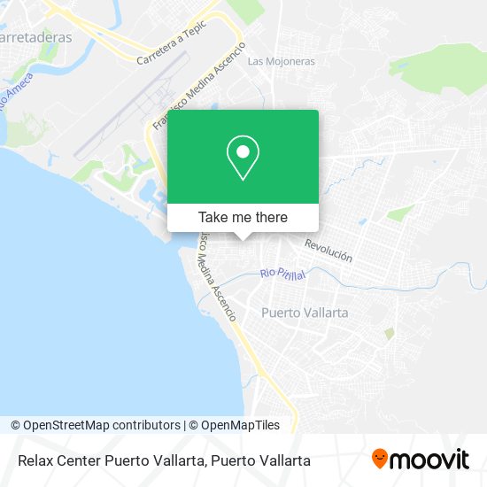 Relax Center Puerto Vallarta map