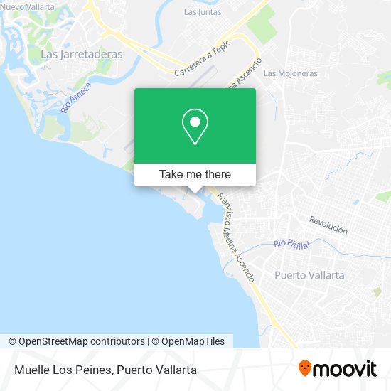 Muelle Los Peines map