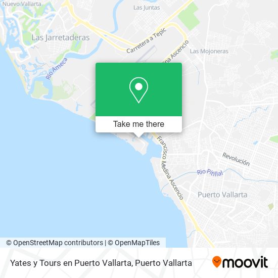 Yates y Tours en Puerto Vallarta map