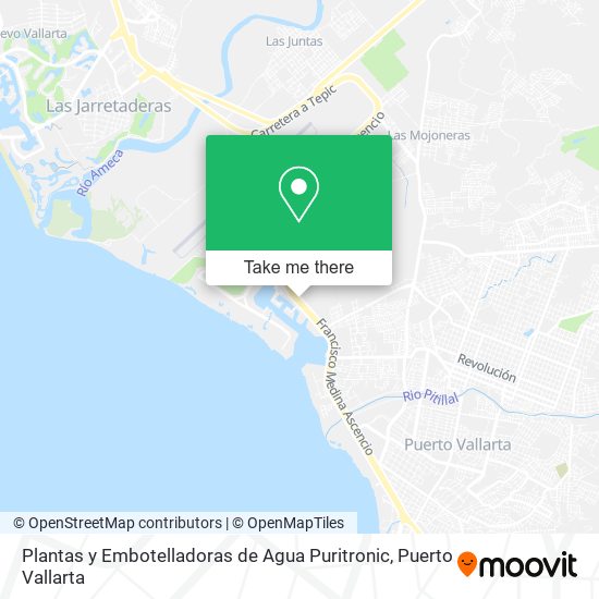 Mapa de Plantas y Embotelladoras de Agua Puritronic