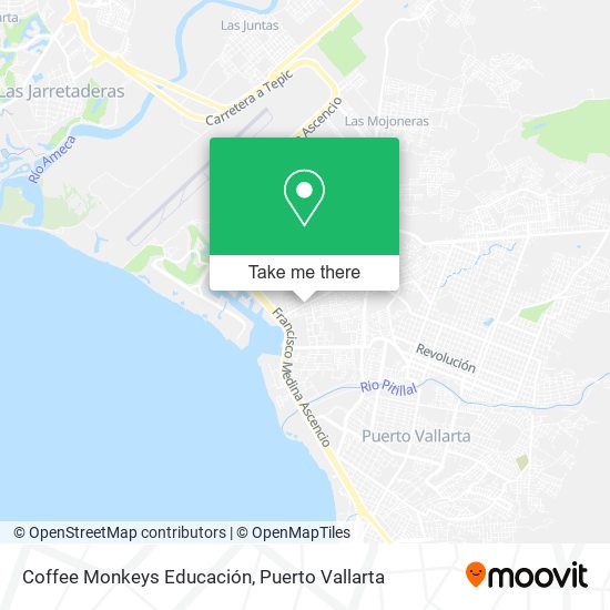Coffee Monkeys Educación map