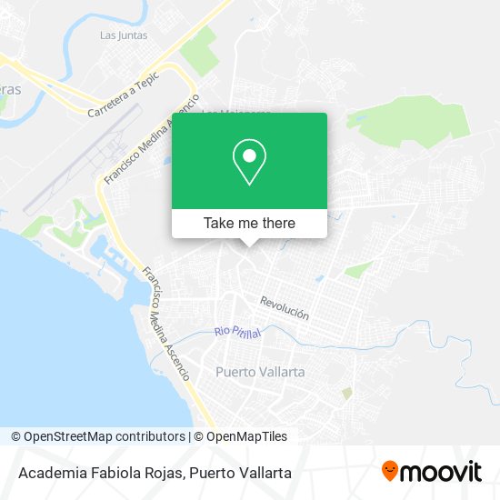 Mapa de Academia Fabiola Rojas