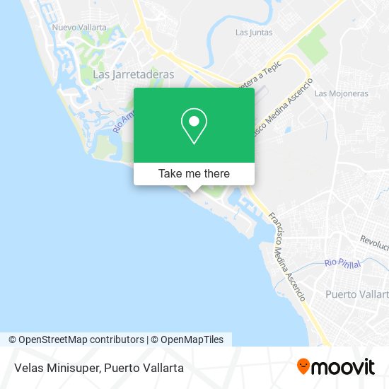 Velas Minisuper map