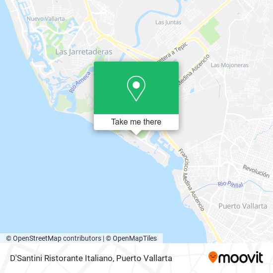 Mapa de D'Santini Ristorante Italiano