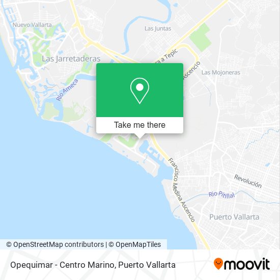 Opequimar - Centro Marino map