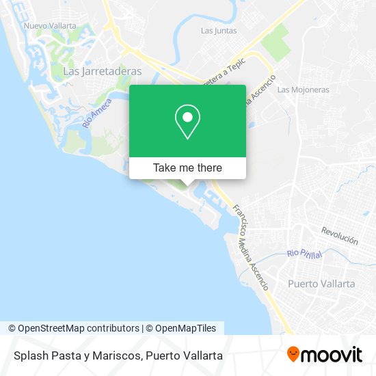 Splash Pasta y Mariscos map