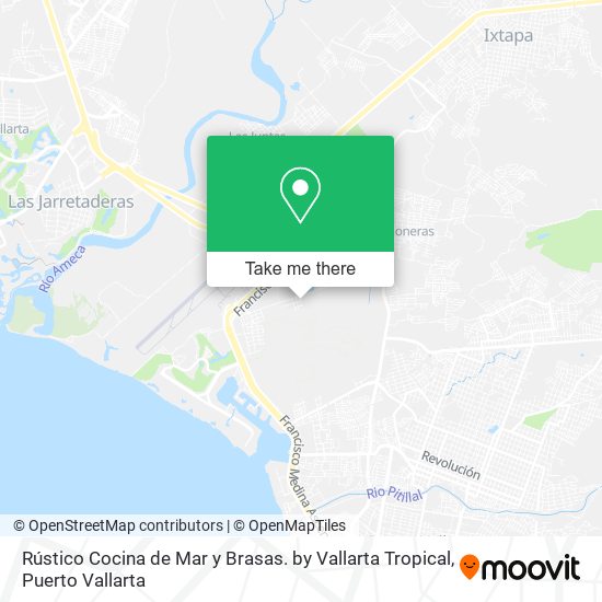 Rústico Cocina de Mar y Brasas. by Vallarta Tropical map
