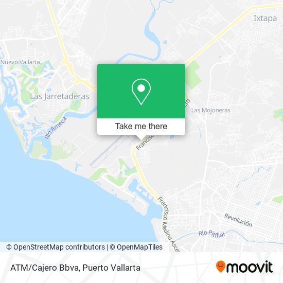 Mapa de ATM/Cajero Bbva