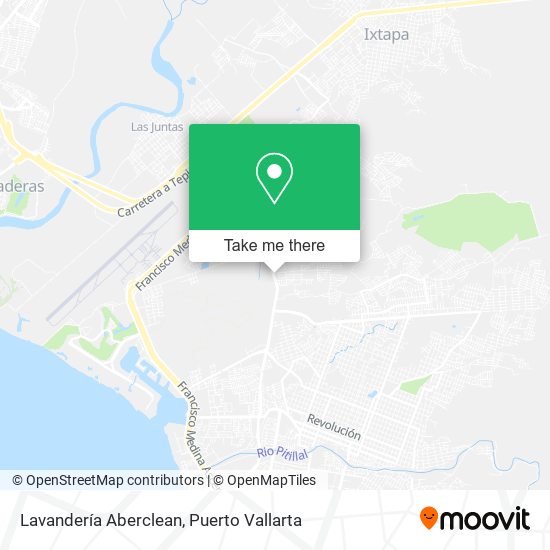Mapa de Lavandería Aberclean