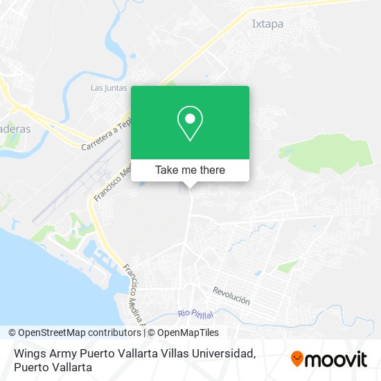 Wings Army Puerto Vallarta Villas Universidad map