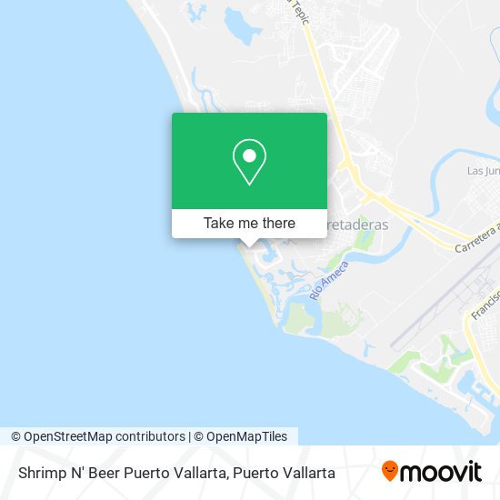 Shrimp N' Beer Puerto Vallarta map