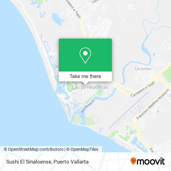 Mapa de Sushi El Sinaloense