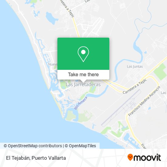 Mapa de El Tejabán
