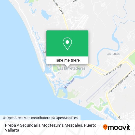 Prepa y Secundaria Moctezuma Mezcales map