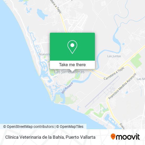 Mapa de Clínica Veterinaria de la Bahía