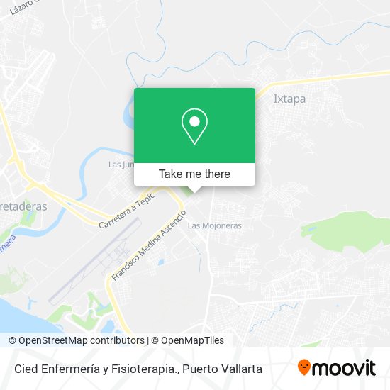 Mapa de Cied Enfermería y Fisioterapia.