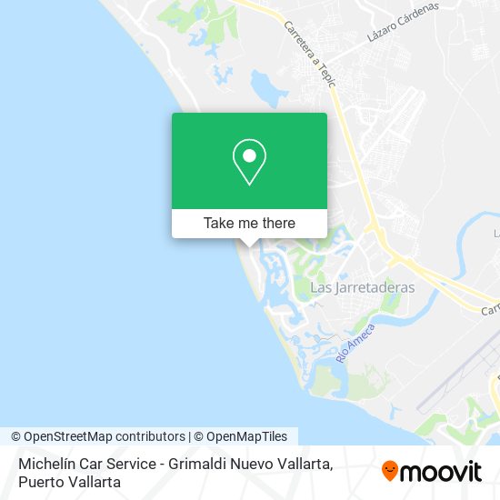Mapa de Michelín Car Service - Grimaldi Nuevo Vallarta