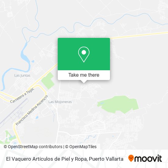 El Vaquero Artículos de Piel y Ropa map