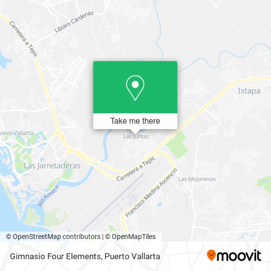 Gimnasio Four Elements map