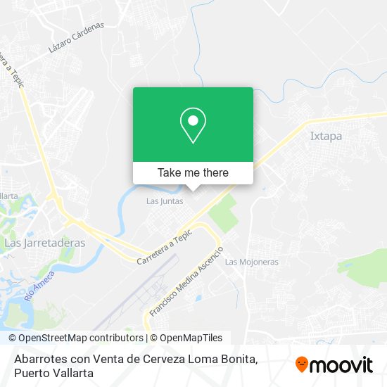 Abarrotes con Venta de Cerveza Loma Bonita map