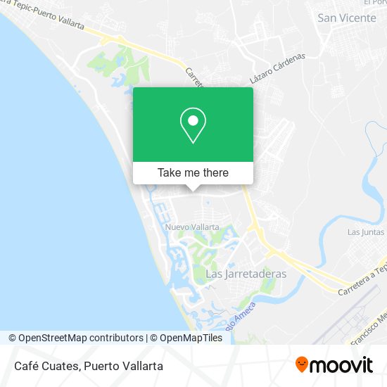 Mapa de Café Cuates