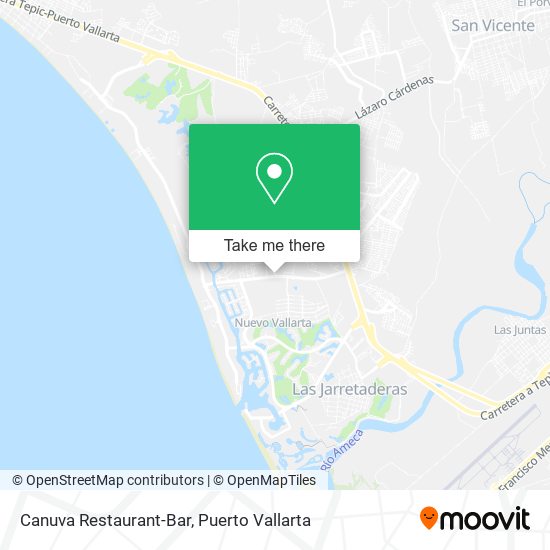 Mapa de Canuva Restaurant-Bar