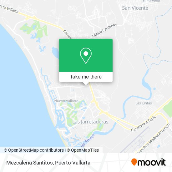 Mapa de Mezcalería Santitos