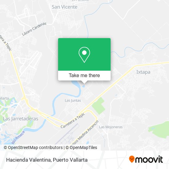 Hacienda Valentina map