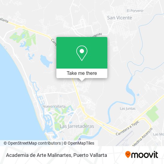 Academia de Arte Malinartes map