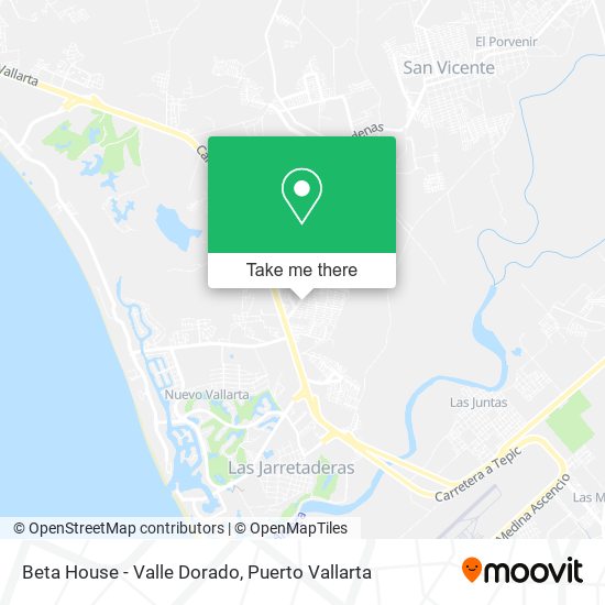 Mapa de Beta House - Valle Dorado