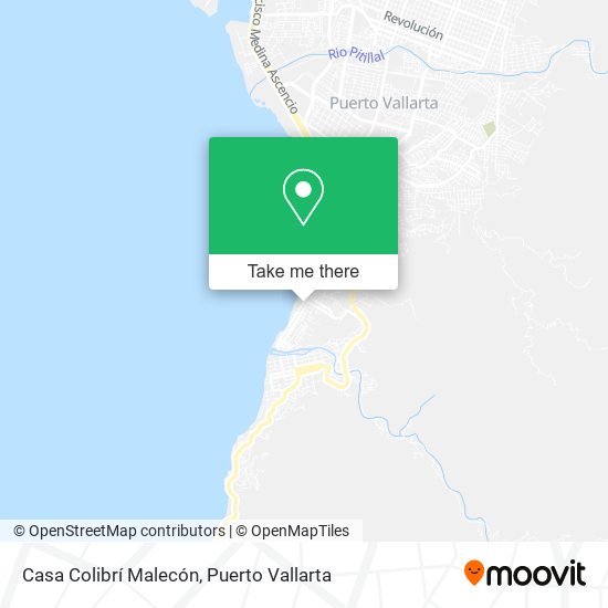 Casa Colibrí Malecón map
