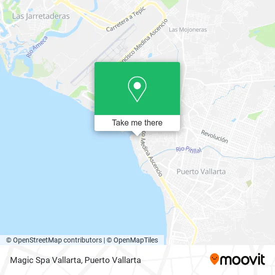 Magic Spa Vallarta map
