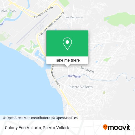 Calor y Frio Vallarta map
