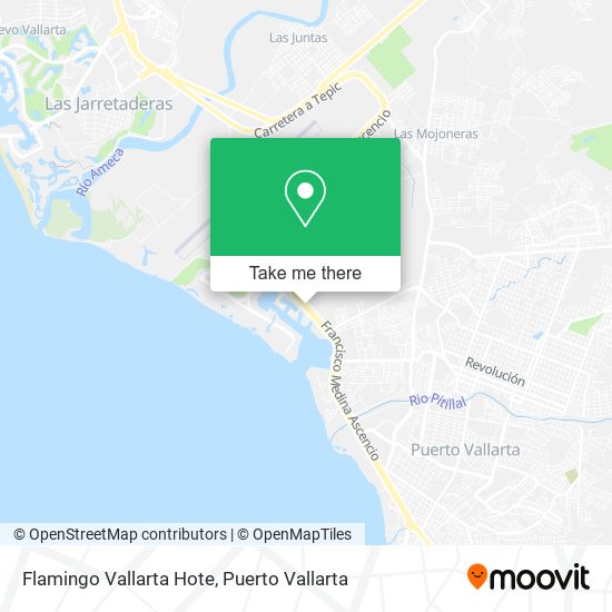 Mapa de Flamingo Vallarta Hote
