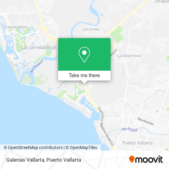 Galerías Vallarta map