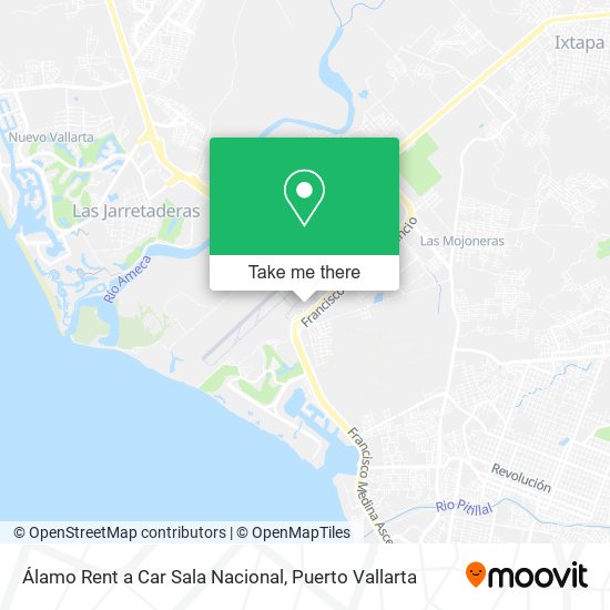 Mapa de Álamo Rent a Car Sala Nacional