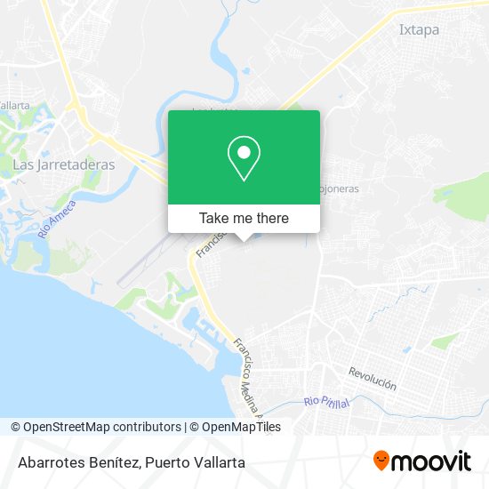 Mapa de Abarrotes Benítez