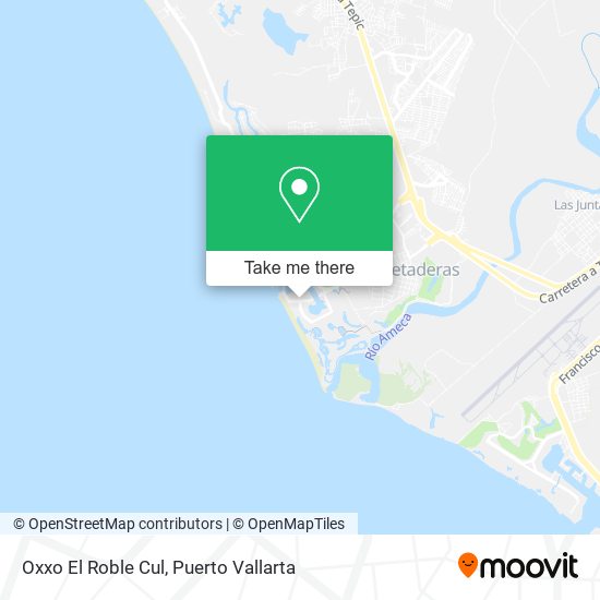 Oxxo El Roble Cul map