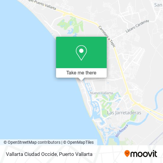 Vallarta Ciudad Occide map