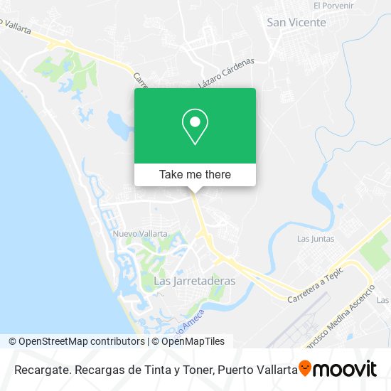 Recargate. Recargas de Tinta y Toner map