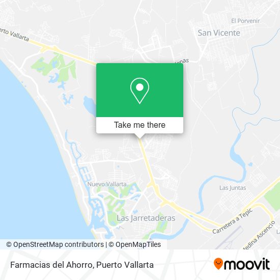 Farmacias del Ahorro map