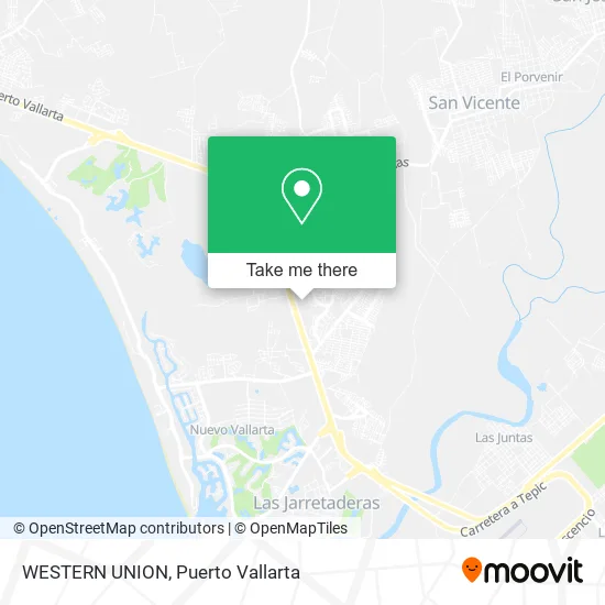 Mapa de WESTERN UNION