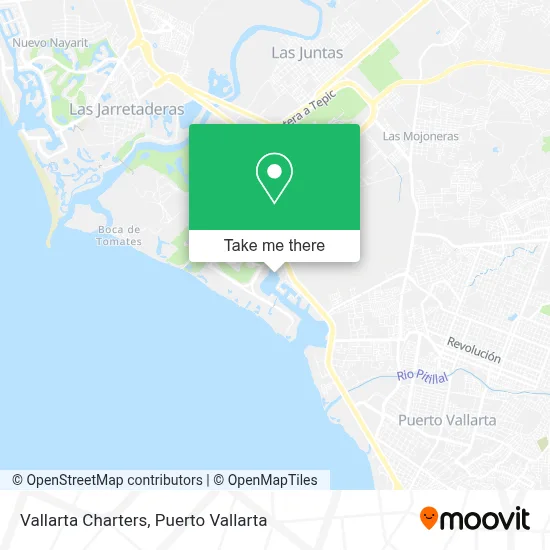 Vallarta Charters map