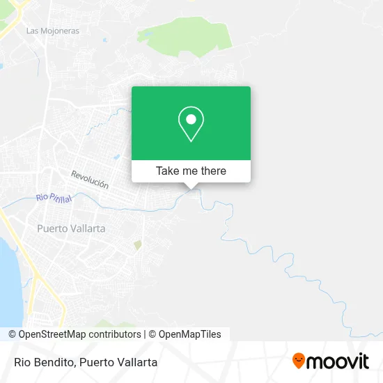 Rio Bendito map