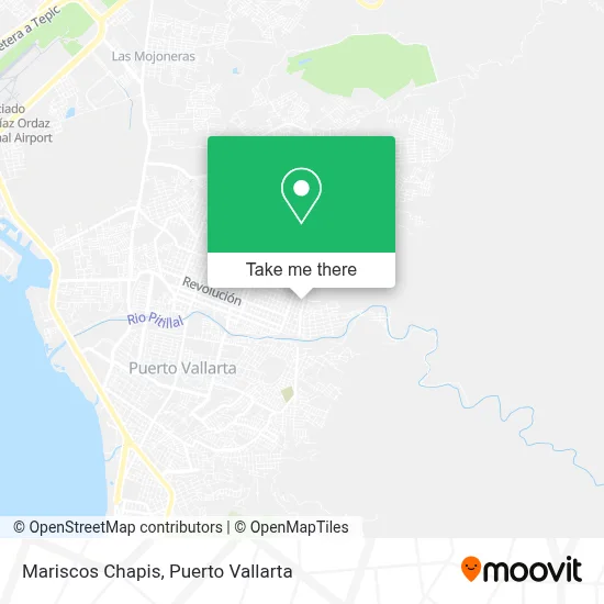 Mariscos Chapis map