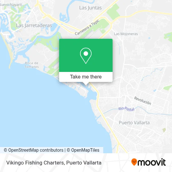 Vikingo Fishing Charters map