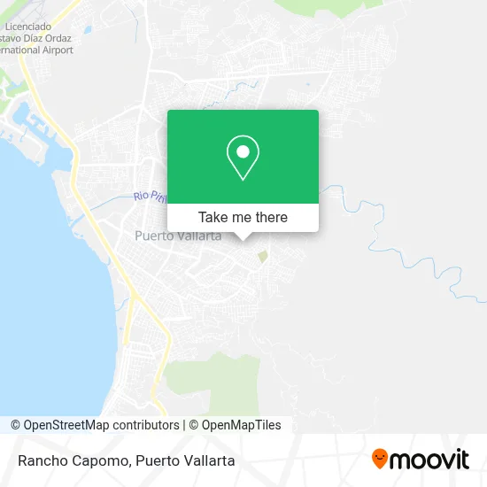 Rancho Capomo map