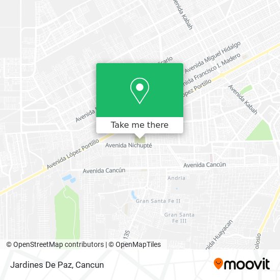 Mapa de Jardines De Paz
