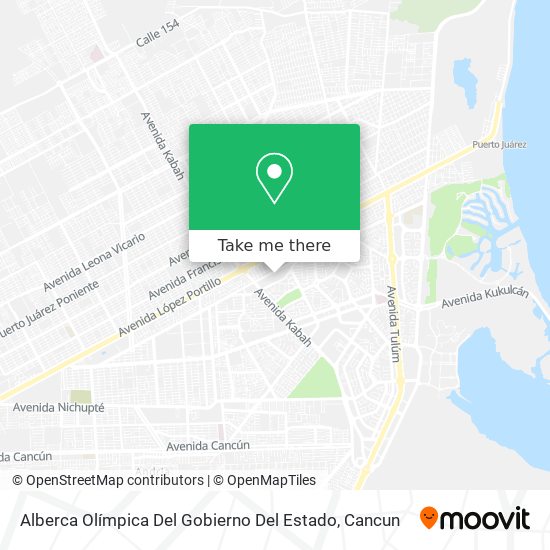 Mapa de Alberca Olímpica Del Gobierno Del Estado